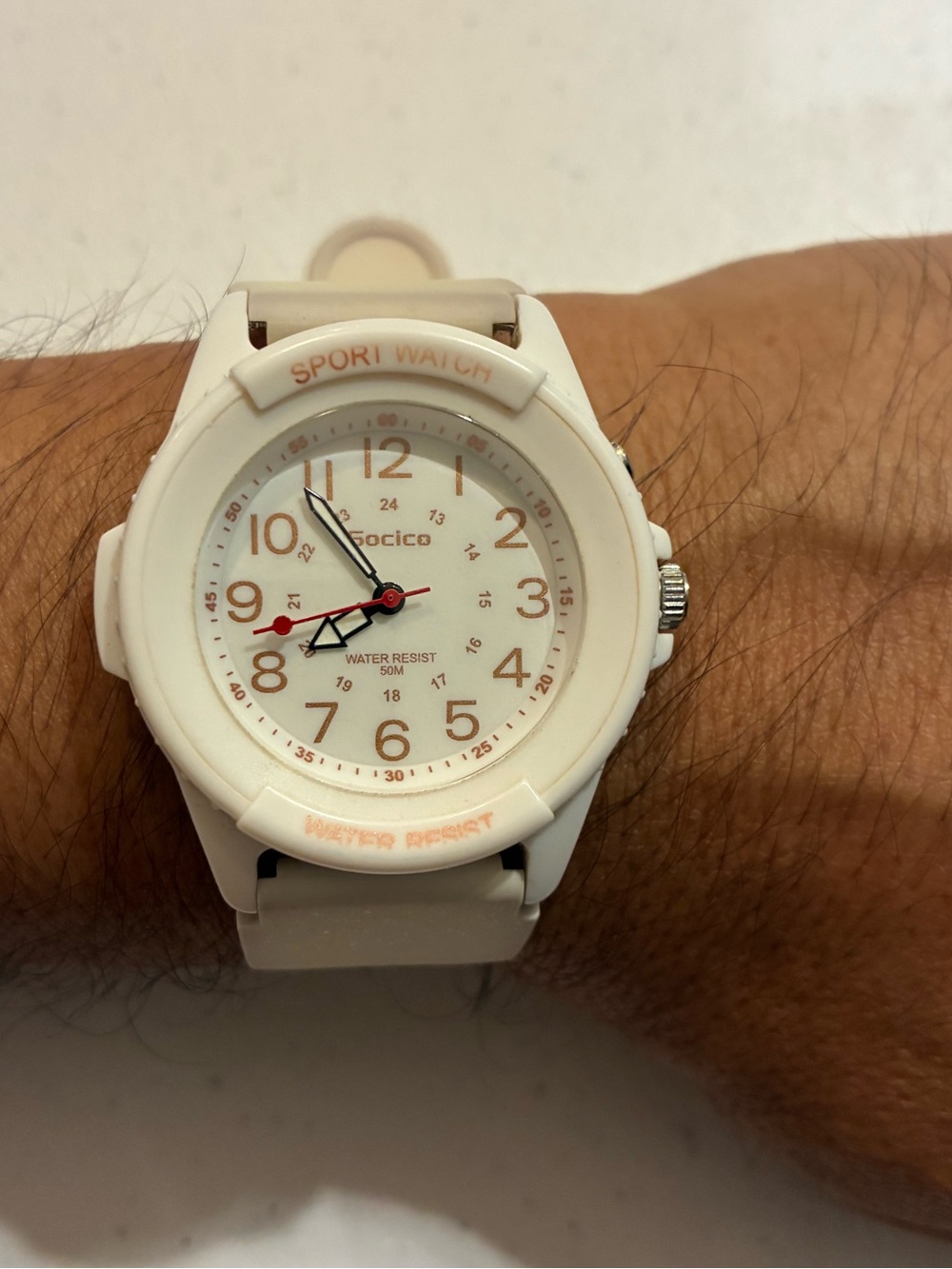 White Sport Watch - Water Resistant 50M